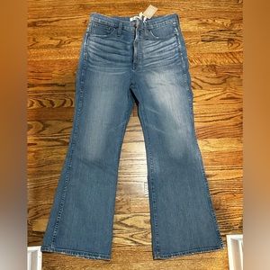 NWT! Madewell Retro Flare Jeans - size 32